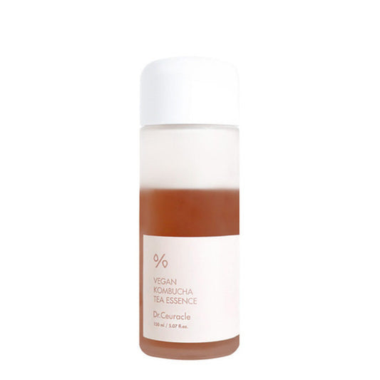Dr. Ceuracle Vegan Kombucha Tea Essence offers intensive hydration and vitality for all skin types