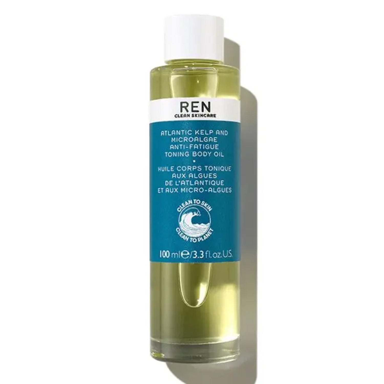 Atlantic Kelp And Microalgae Anti-Fatigue Toning Body Oil by REN Skincare is hydrating body oil to tone and nourish skin