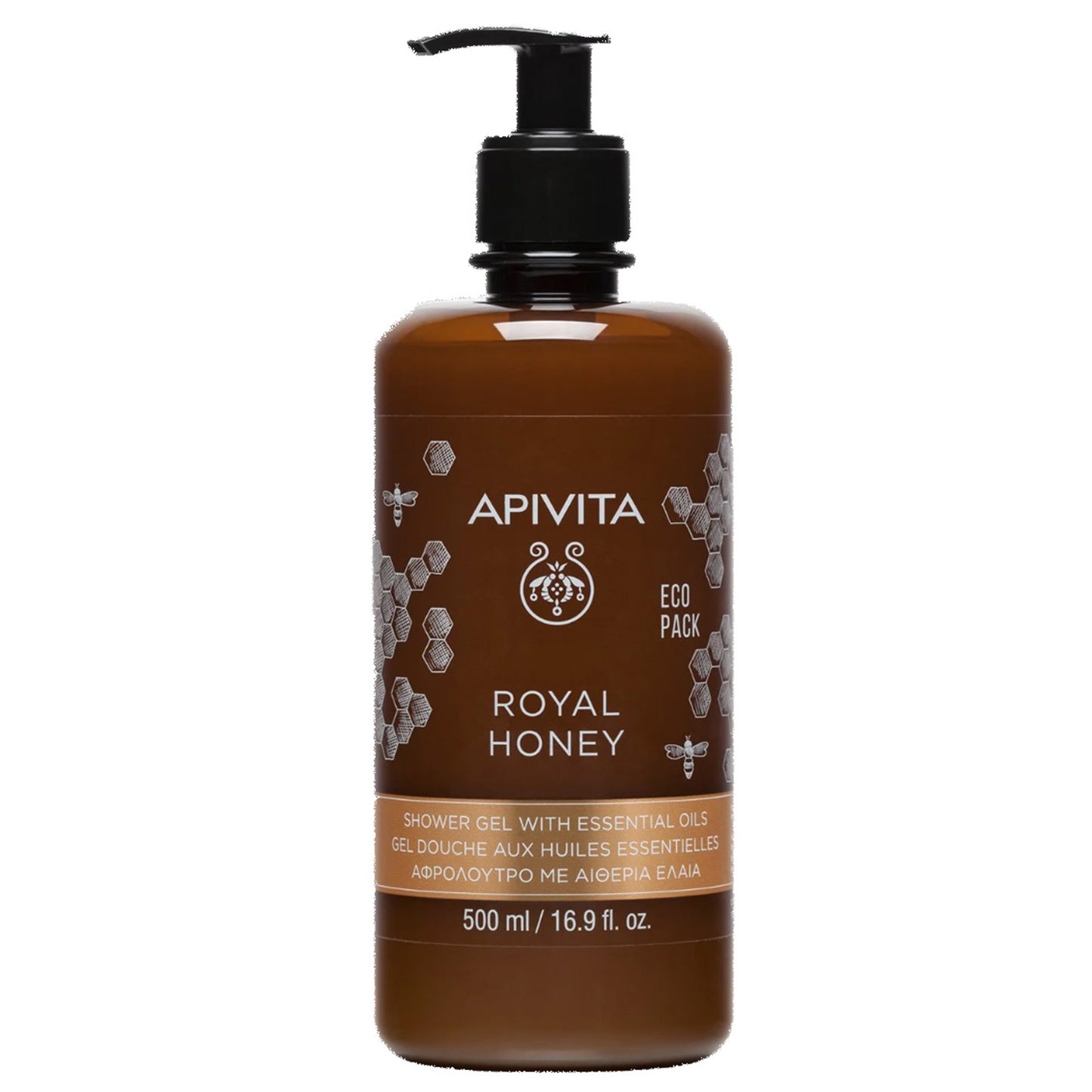 Apivita Royal Honey shower gel boasts a complex 97% natural origin formulation. Lusciously creamy and rich, the gel hydrates and moisturises dry skin, with the added benefits of thyme honey. It cleanses and nourishes without stripping, leaving behind a soft and supple sensation. 