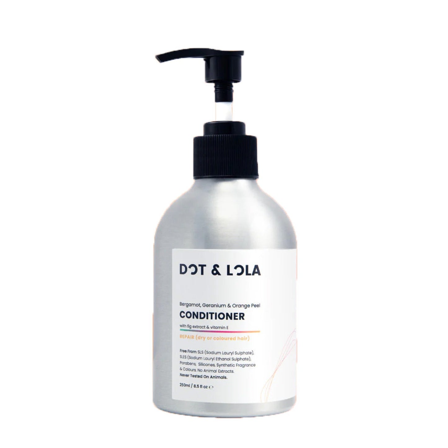 DOT & LOLA Repair Conditioner With Bergamot, Geranium & Orange Peel expertly nurtures dry or damaged hair.