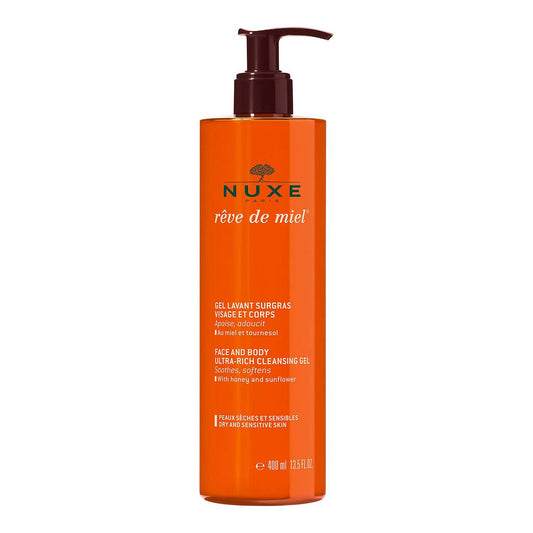Nuxe Face and Body Shower Gel Rêve de Miel cleanses, soothes and softens your skin and it's suitable for face and body. 