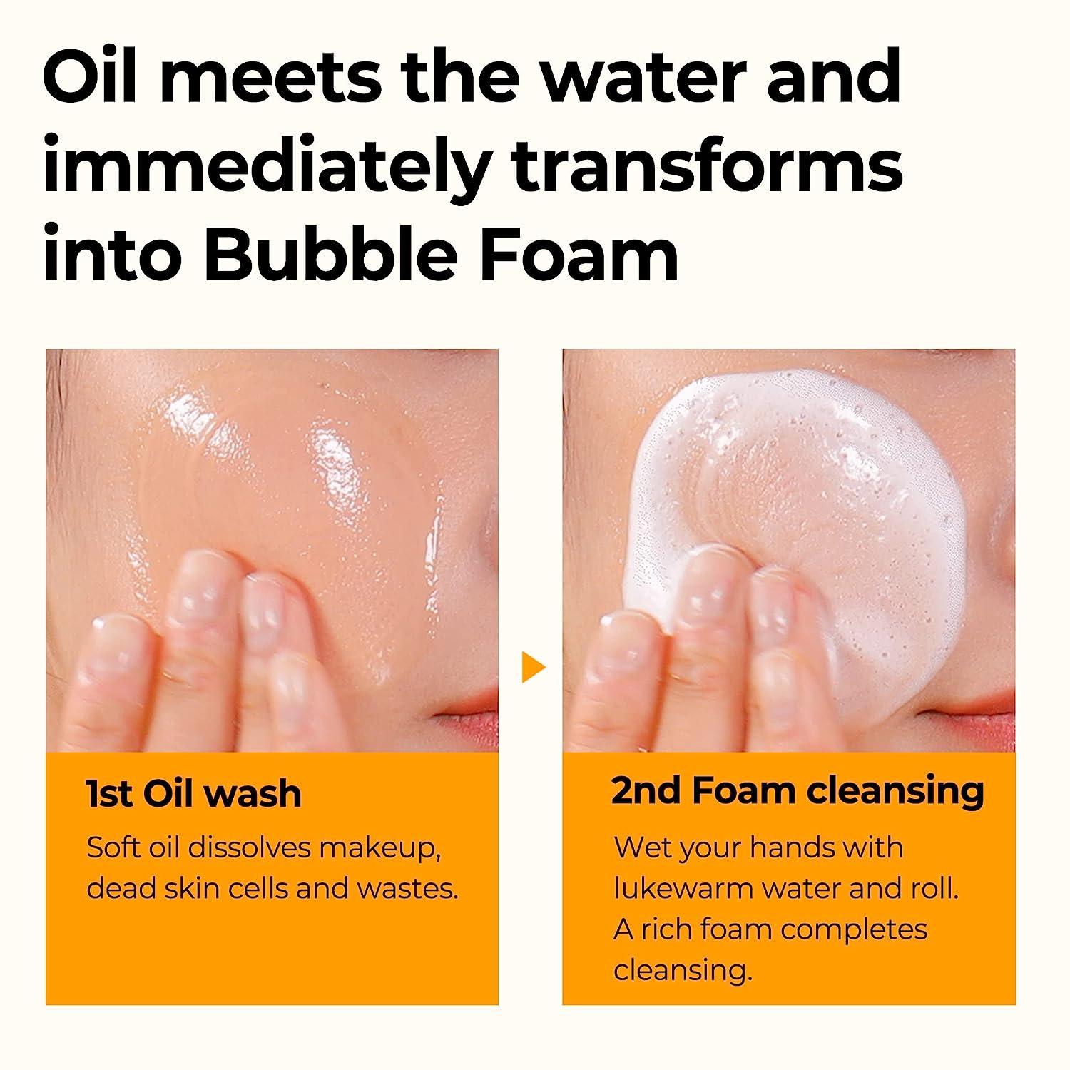 Some By Mi Propolis B5 cleanser has an oil to foam formula, when oil meets water it immediately transforms into foam. Double cleanse your skin with one product. 