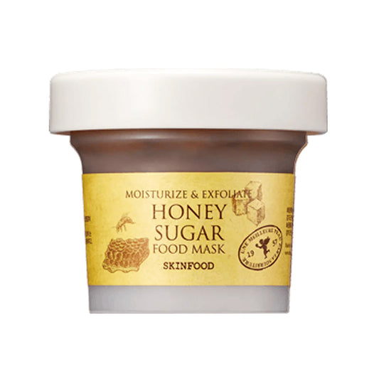 SKINFOOD Honey Sugar Mask is formulated with 9.29% Manuka honey and Acacia honey, both of which have been scientifically proven to improve skin tone by removing damaged skin. 